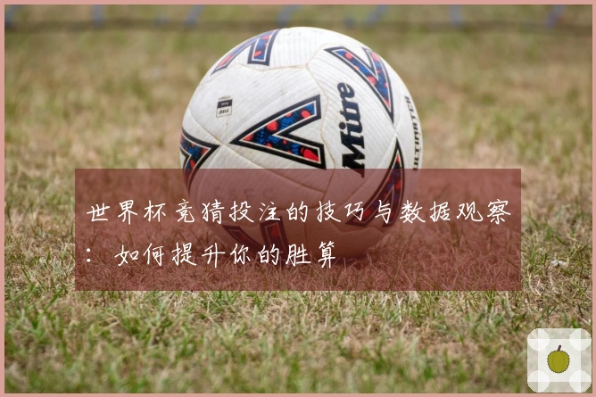 世界杯竞猜投注的技巧与数据观察：如何提升你的胜算